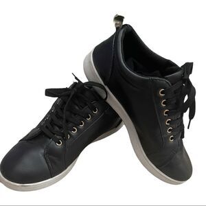 Size 9 Colloseum Black and Gold Sneakers